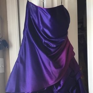 Beautiful Formal Strapless Purple Dress - Prom?
